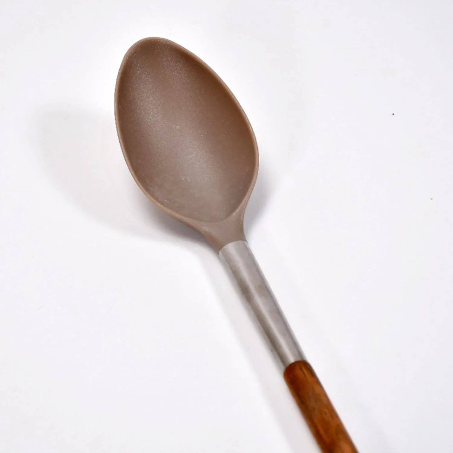 2845 Plastic Kitchen Wooden Handle Hand Held Safe Anti-rust Washable Reusable Cookware Indoor Cooking Tools