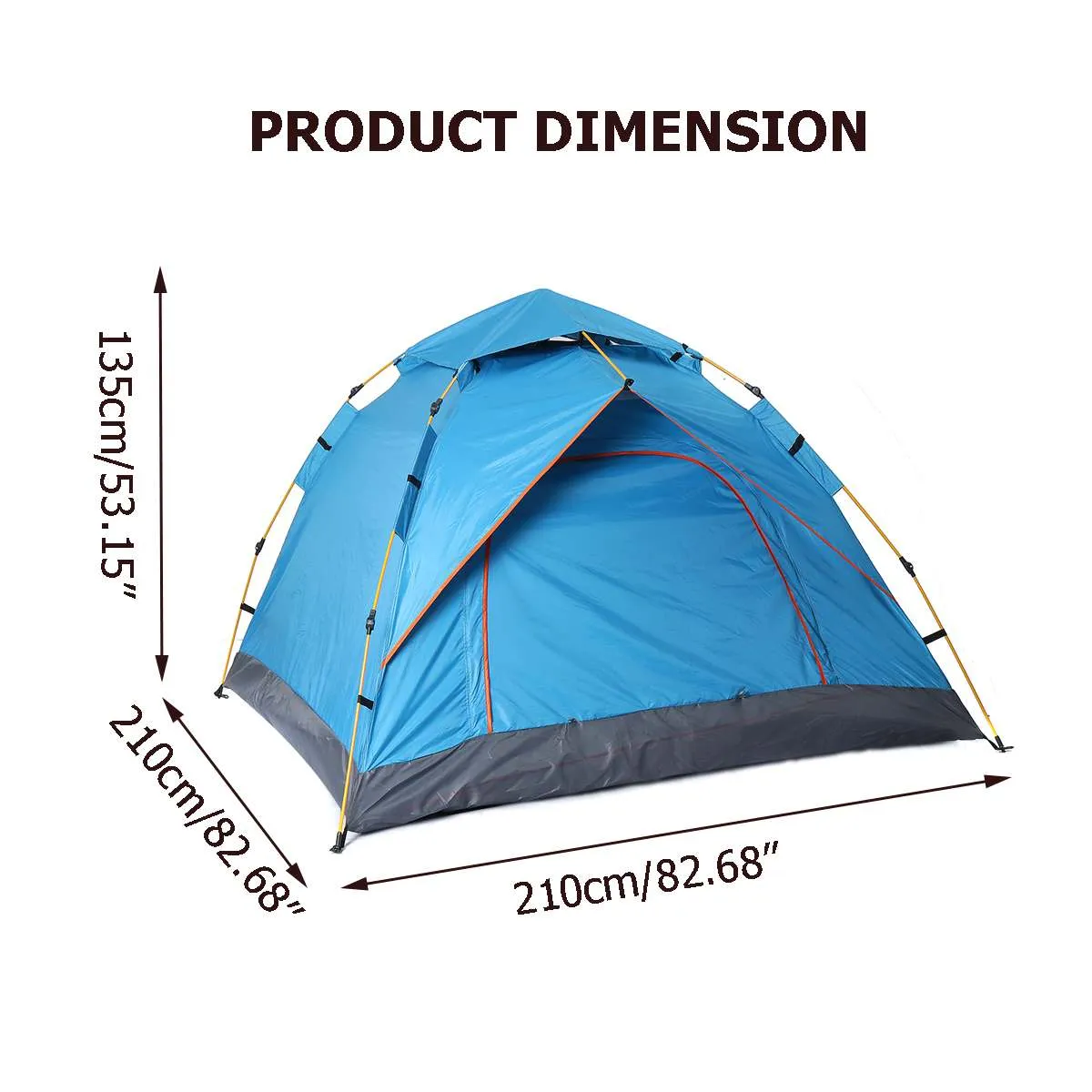 Automatic Outdoor Camping Tents Dome 3-4 Person