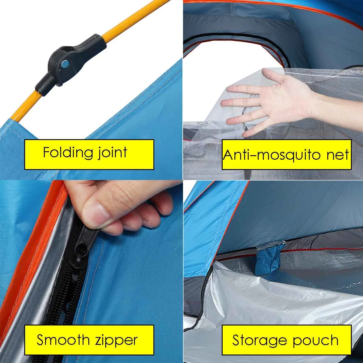 Automatic Outdoor Camping Tents Dome 3-4 Person
