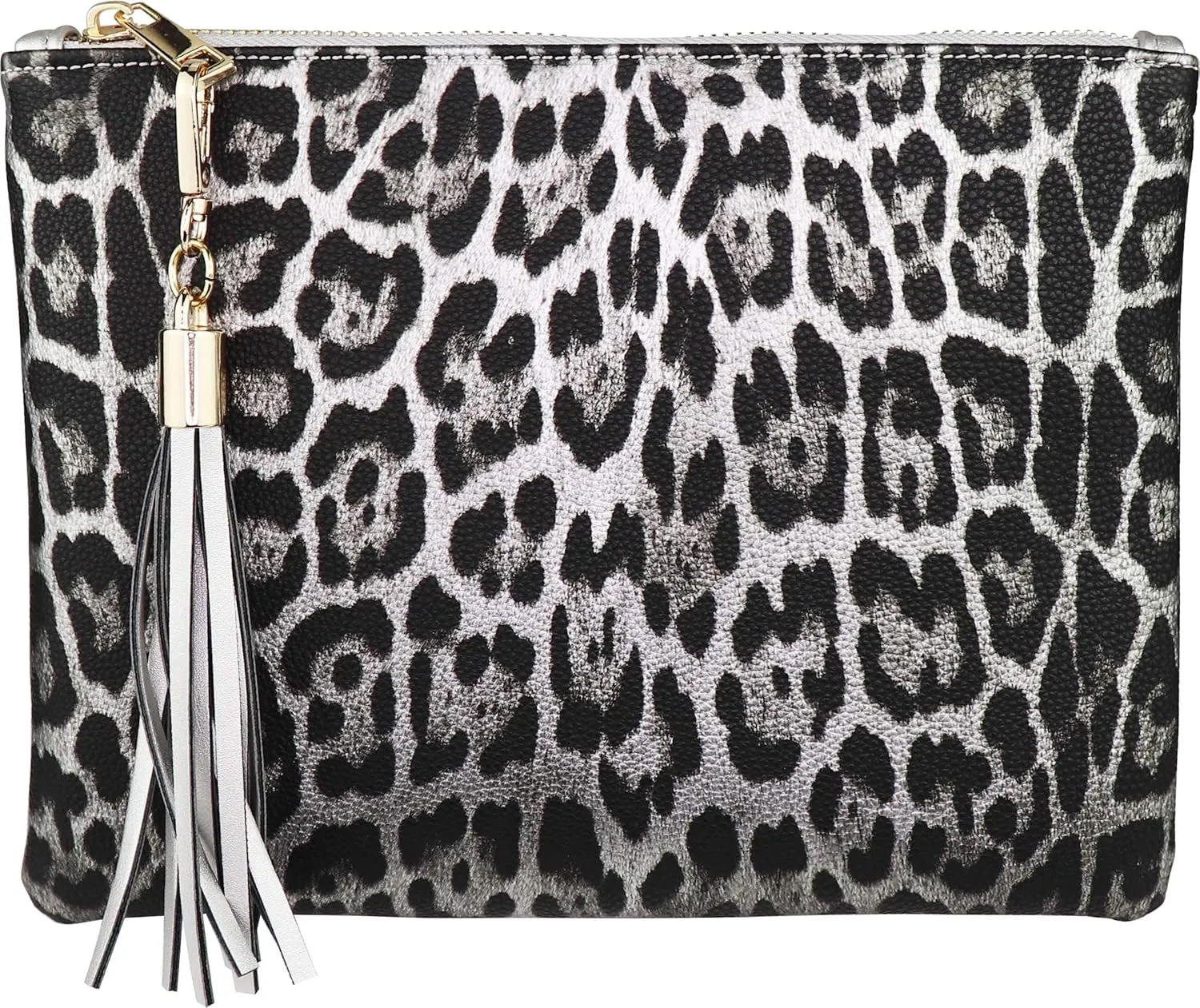 B BRENTANO Vegan Clutch Bag Pouch with Tassel Accent