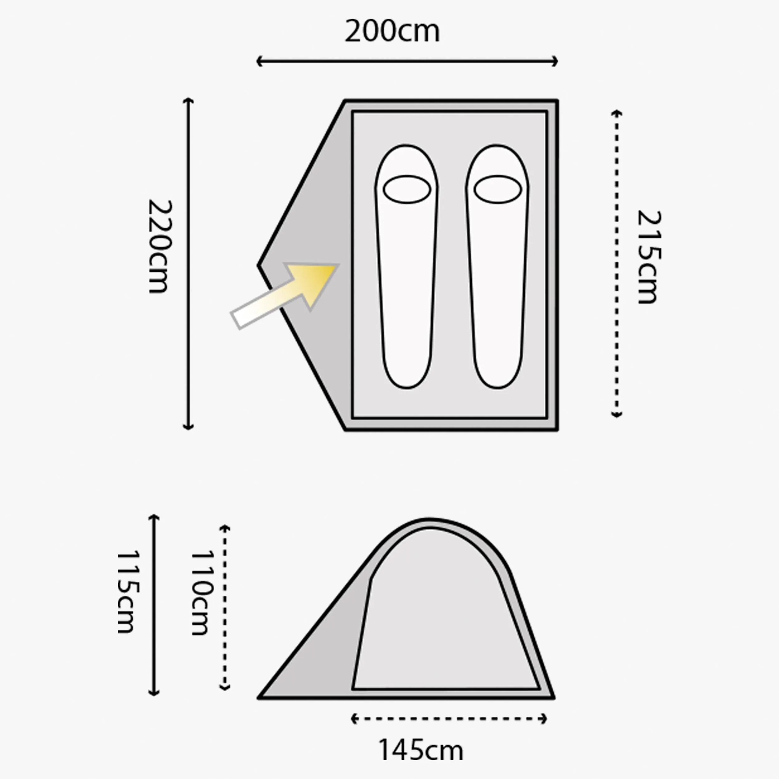 Birch 2 Person Dome Tent