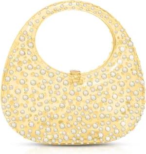 Clutch Purses for Women, Diamantes Evening Bag, Pink Acrylic Tote Bag, Small Tote Bag, Handbags for Wedding, Prom, Parties, Travel(Yellow)