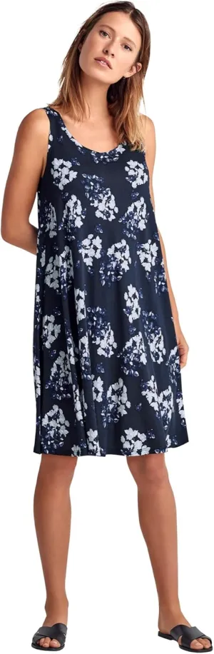 ellos Women's Plus Size Crossover Back Tank Dress