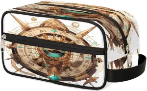 Green Eye Print Travel Toiletry Bag Wash Bag Portable Cosmetic Bag Toiletries Accessories Cosmetic Storage Bag Shower Shaving Bag Unisex Geometric Prints