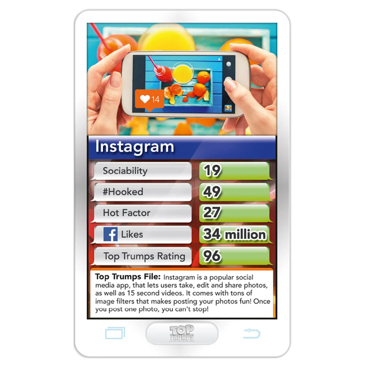 Hottest 30 Apps Top Trumps Card Game