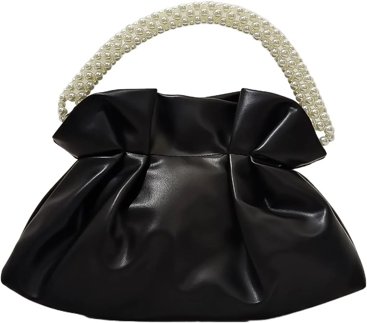 HUANG ZHUANG Beaded Clutch Evening Bag Leather Clutch Bag Lightweight Party Handbag Women Prom Purse