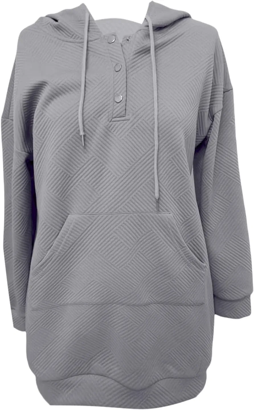 NREALY Trendy Dresses for Women 2024 Hoodie Dress for Women with Pockets Sweatshirt Dresses for Women 2024