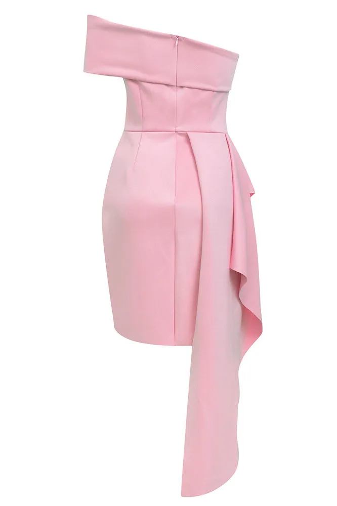 Off-Shoulder Side-Slit Gown