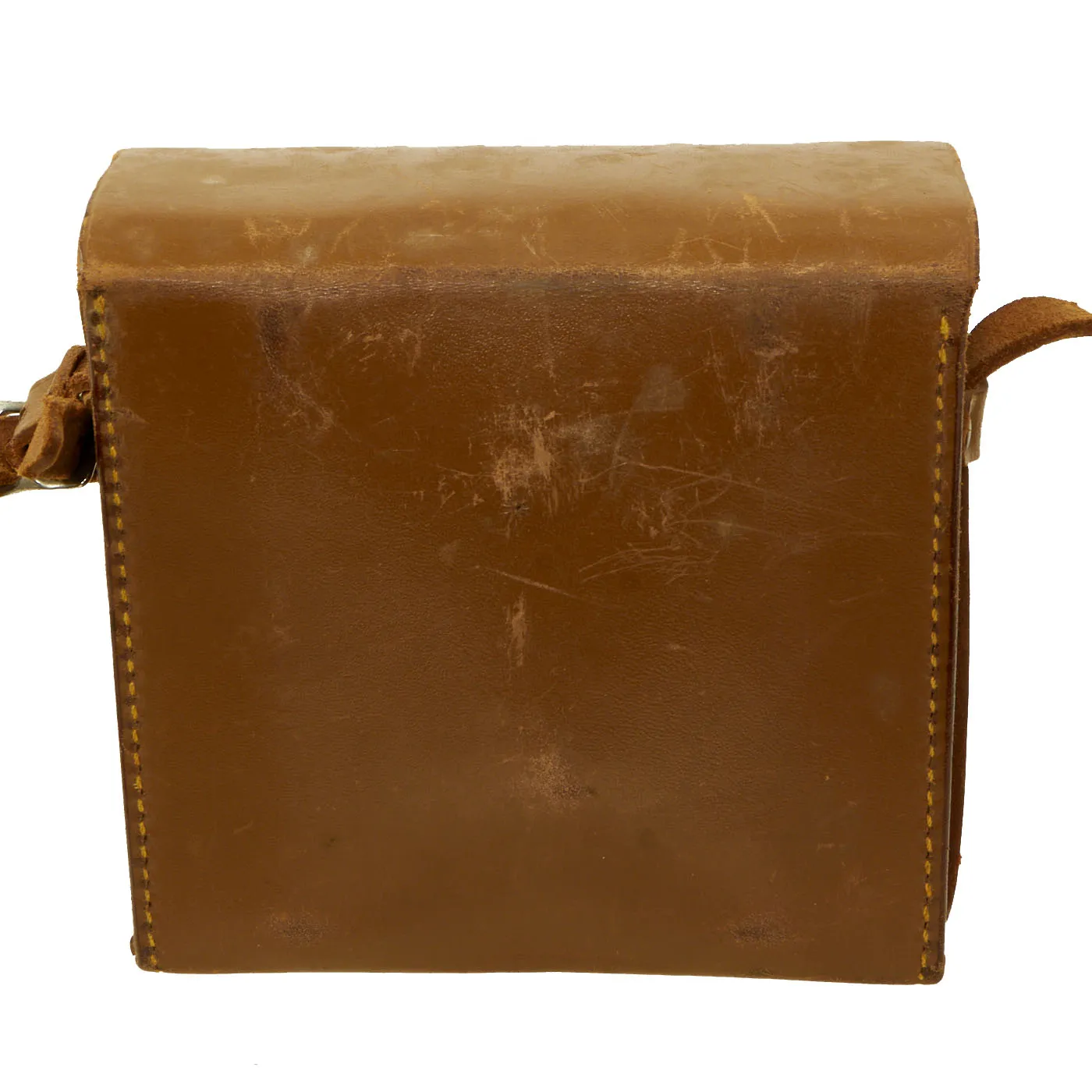 Original U.S. WWI US Army .08 Binoculars With Leather Neck Strap and Original Leather Case With Carry Strap - Unissued
