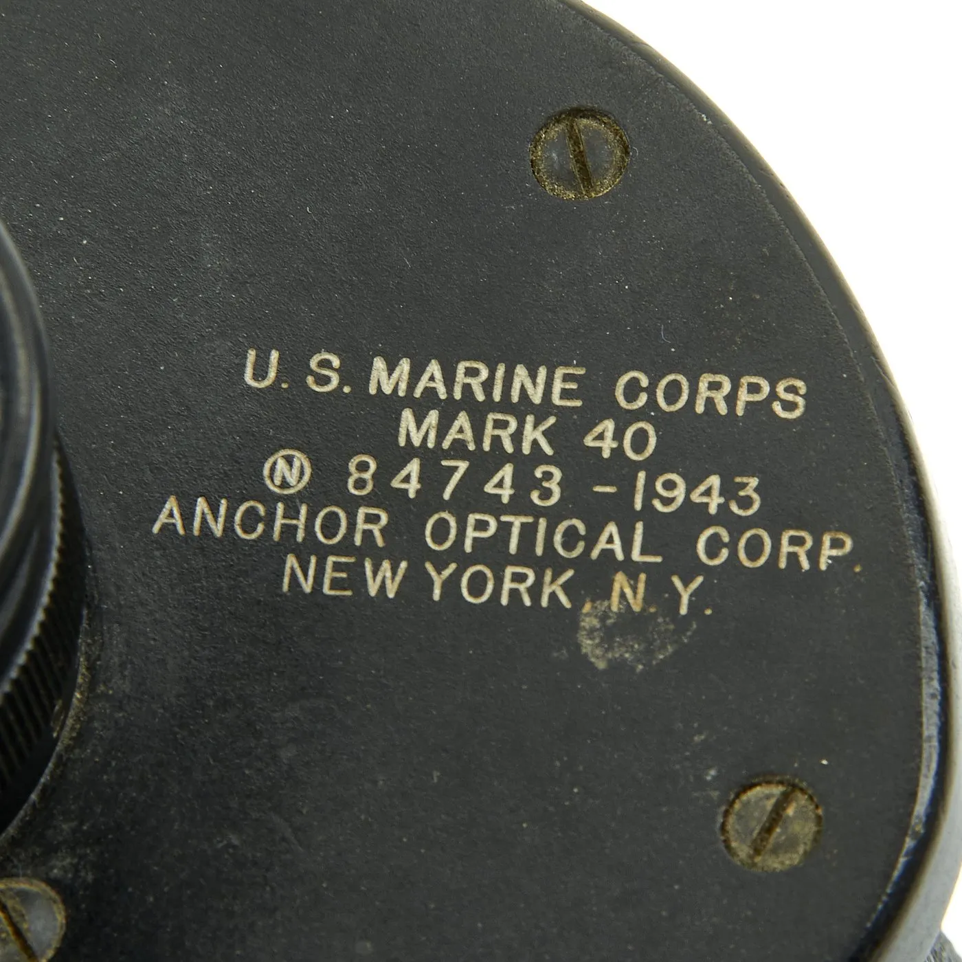Original U.S. WWII USMC 1943 Mark 40 7X50 Binoculars by Anchor Optical Corporation
