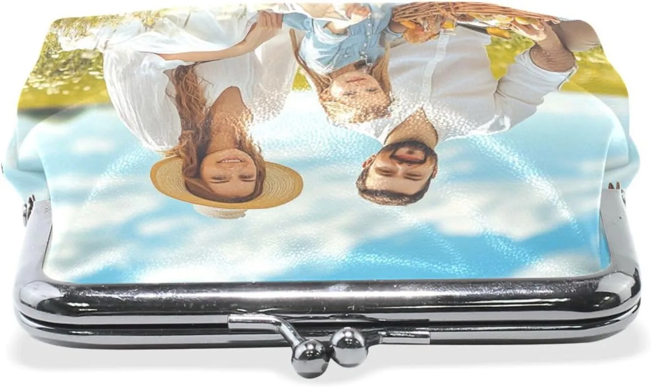 Personalized Wallet for Women Small Coin Purse Custom Photo Wallets Gifts for Grandma
