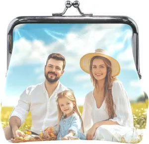 Personalized Wallet for Women Small Coin Purse Custom Photo Wallets Gifts for Grandma
