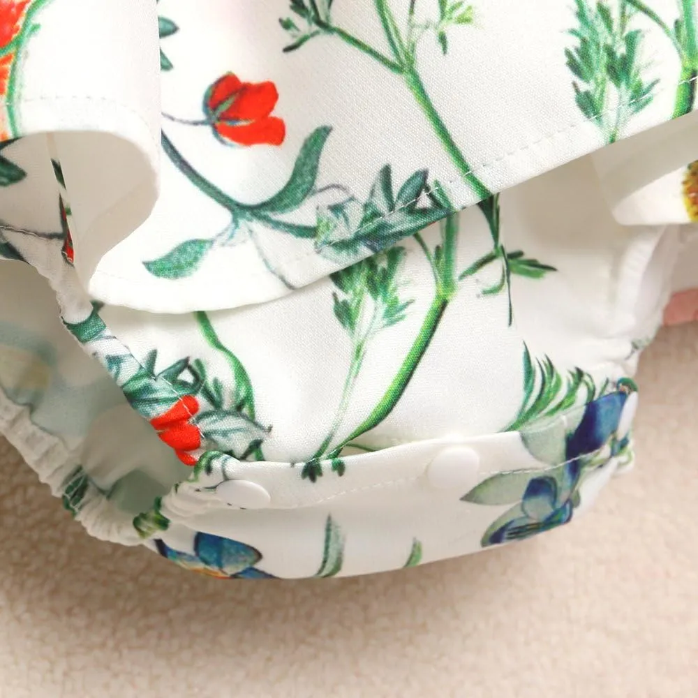 PopReal Mommy and Me Floral Printed Dresses Shoulder Straps Bowknot Chiffon Sleeveless Beach Mini Sundress