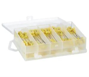 SEW EASY SAFETY PINS - NUMBERED PINS 1-10 - DECORATIVE NUMBERED PINS - BOX OF 100PCS (10 OF EACH)