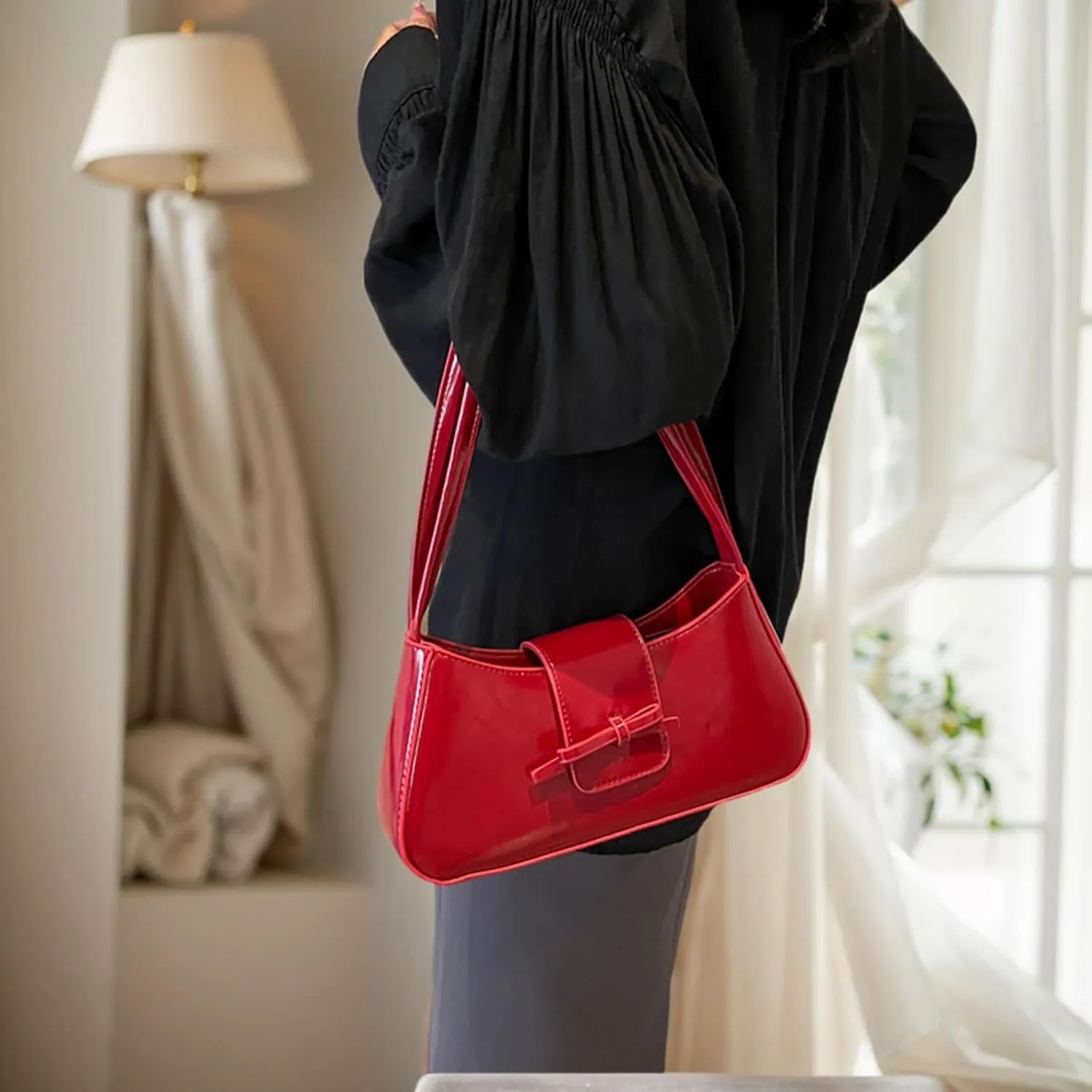 Shoulder Bags for Women Trendy Y2k Hobo Bag Style Small Shoulder Purse Cute Hobo Tote Handbag Clutch Purses