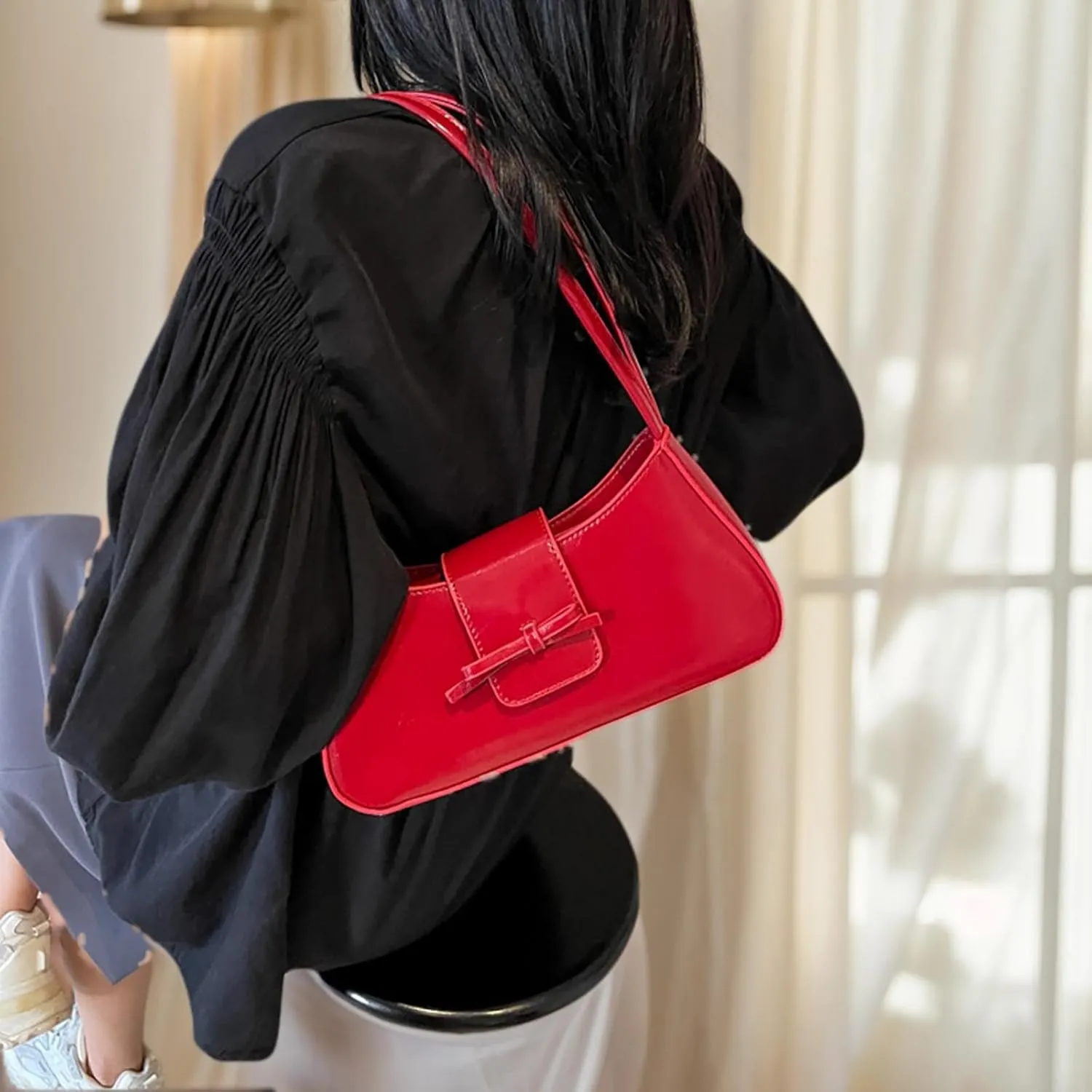 Shoulder Bags for Women Trendy Y2k Hobo Bag Style Small Shoulder Purse Cute Hobo Tote Handbag Clutch Purses