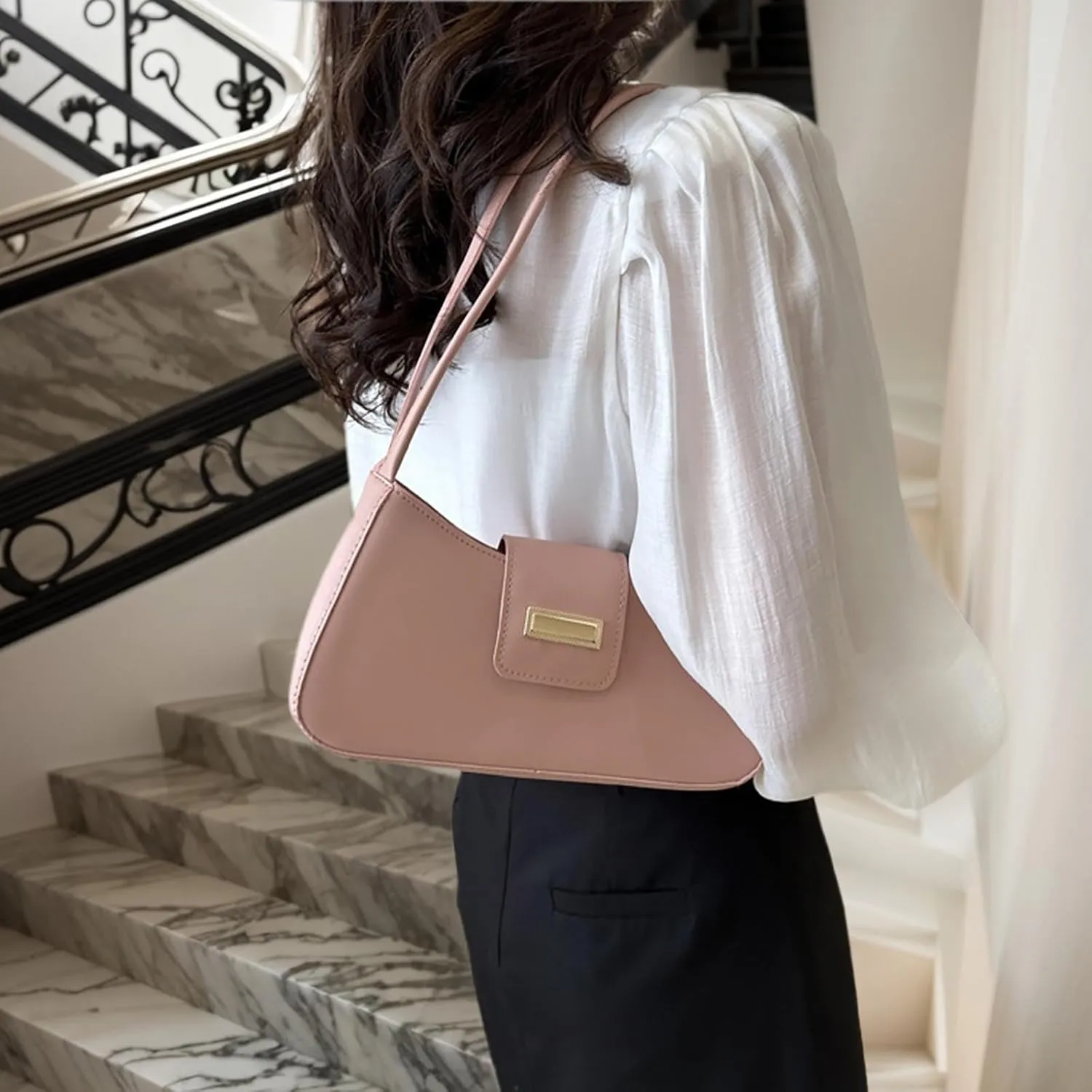 Shoulder Bags for Women Trendy Y2k Hobo Bag Style Small Shoulder Purse Cute Hobo Tote Handbag Clutch Purses