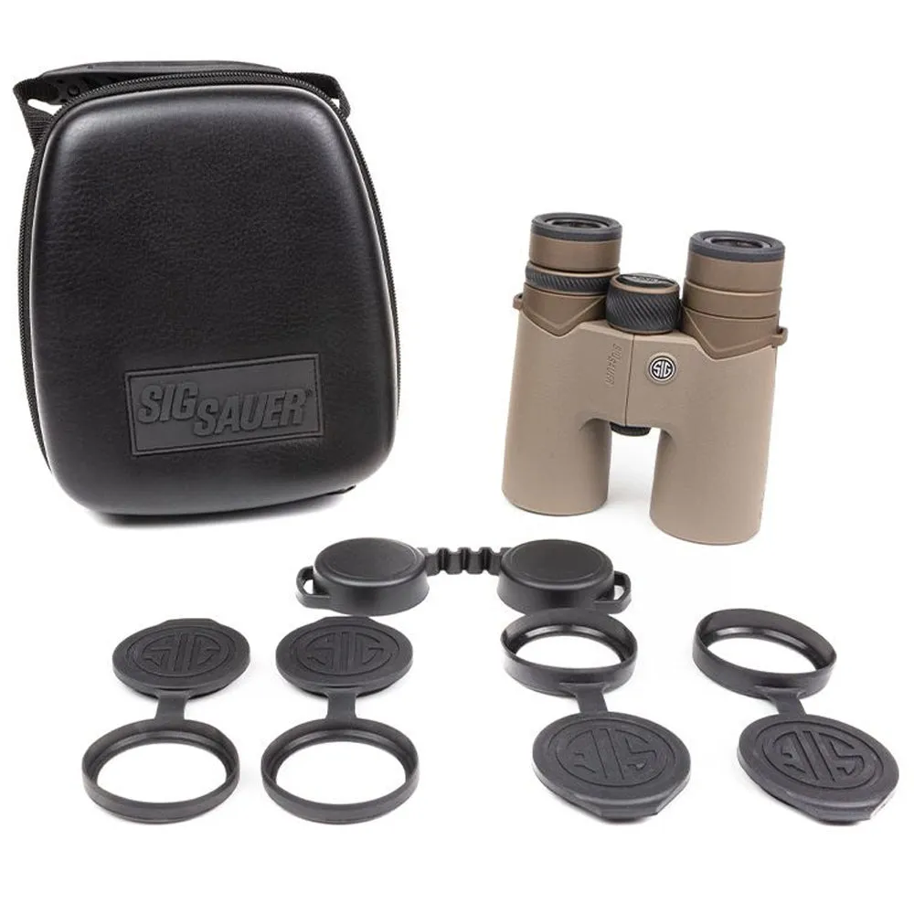 Sig Sauer Zulu8 HDX Binocular, 10X42, HDX Lens, Closed Bridge - FDE