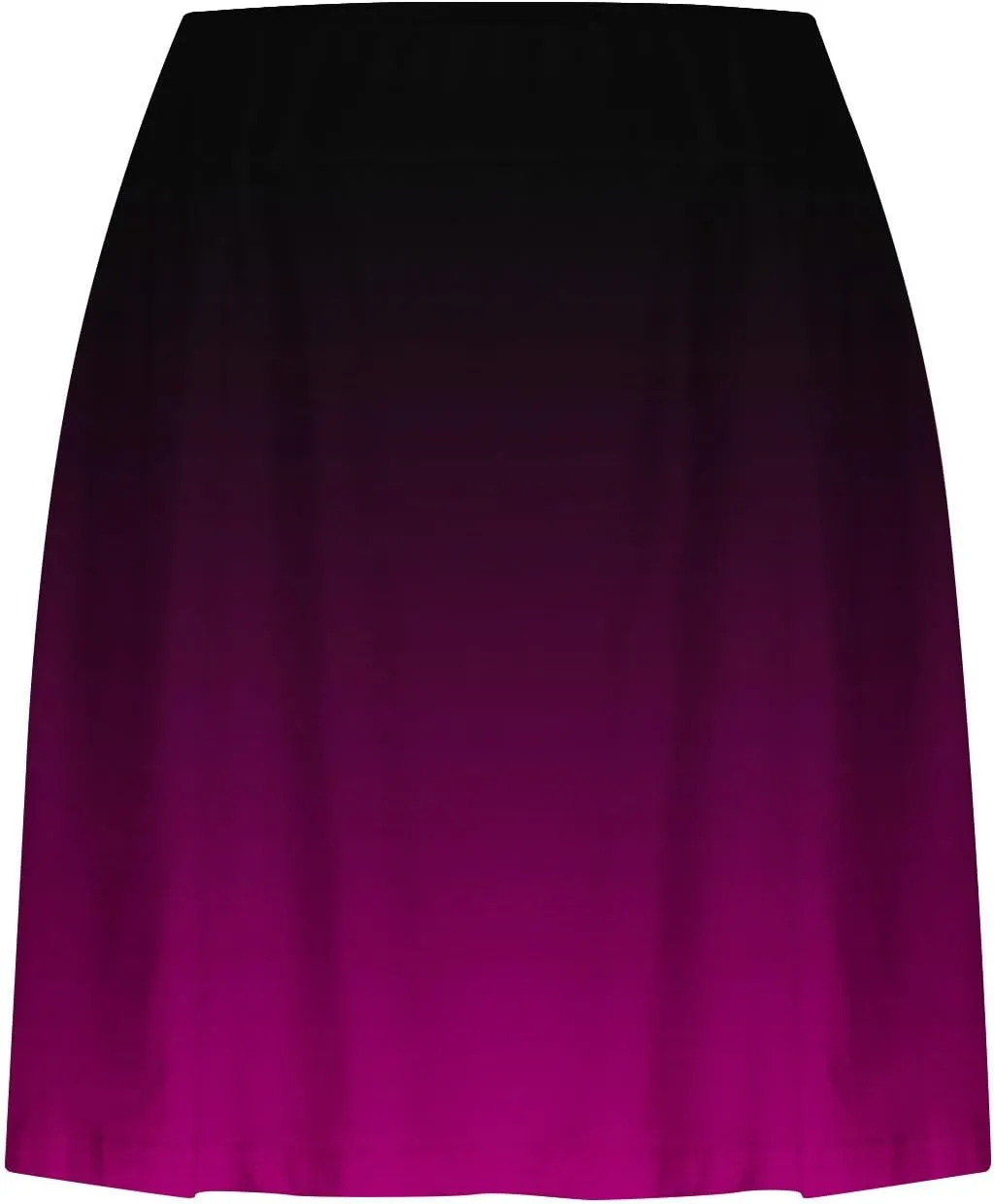 Skirts for Women Trendy Gradient Workout Sports Skirt Tummy Control Skirt Elastic High Waisted Casual Mini Skirt