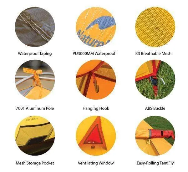 Speedy 3 - 2.4 Kg Hiking Tent - Amber