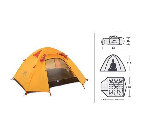 Speedy 3 - 2.4 Kg Hiking Tent - Amber
