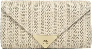 Straw Clutch Purse for Women Fashion Woven Designer Y2k Elegant Party Prom Shoulder Crossbody Bag Evening Bag 2025