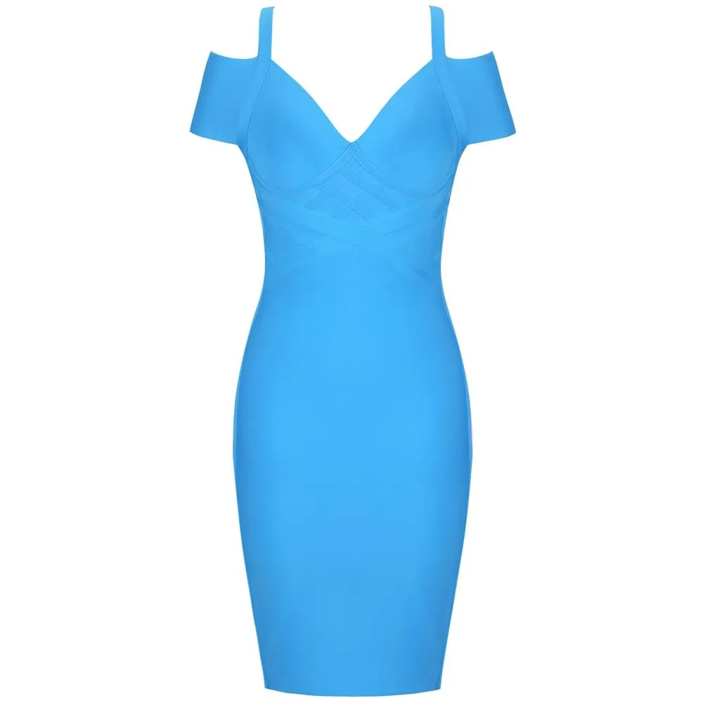 Summer Off Shoulder Bandage Dress