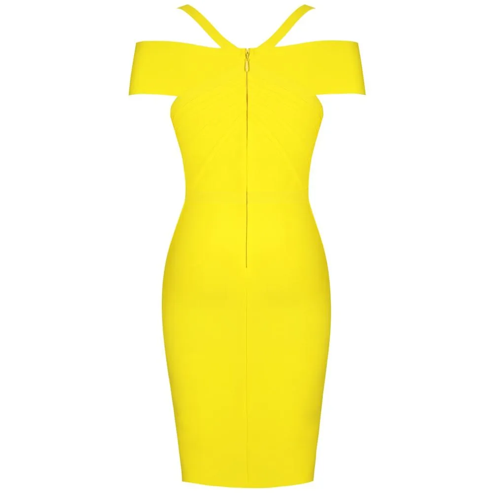 Summer Off Shoulder Bandage Dress