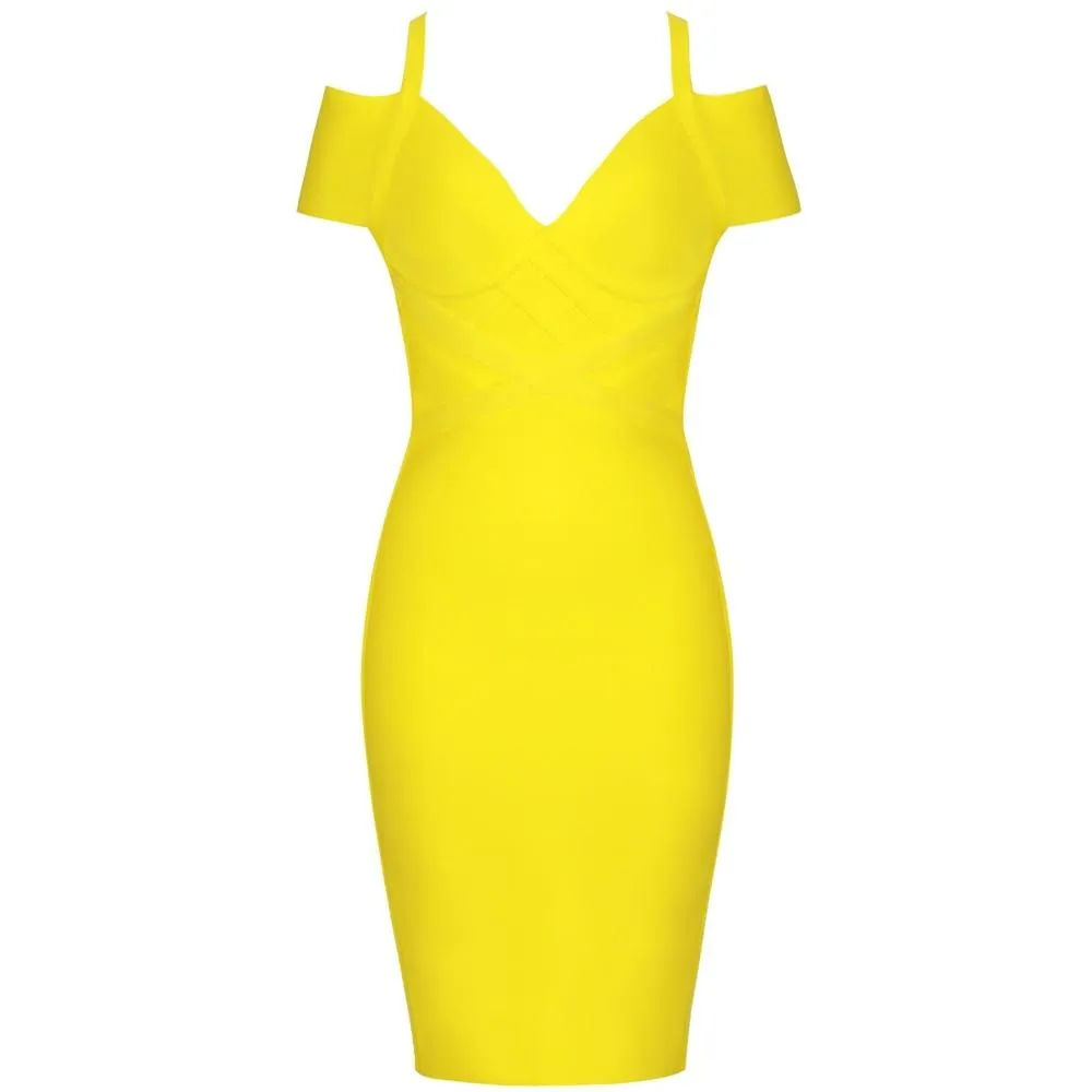 Summer Off Shoulder Bandage Dress
