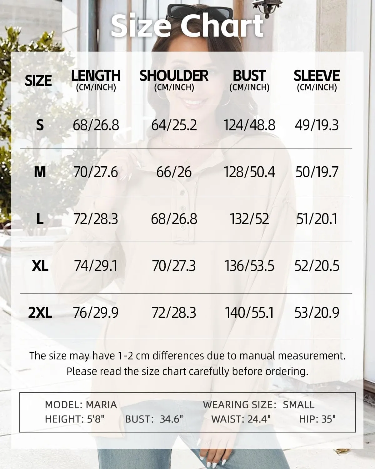 Tanou Women's 2024 Oversized Sweatshirts Long Sleeve Button Up Hoodies Henley V Neck Casual Pullover Hooded Tunic