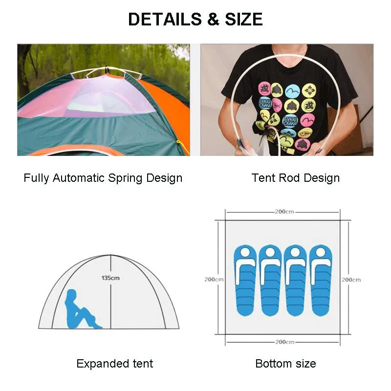 Tent Automatic1-2 Person Windbreak