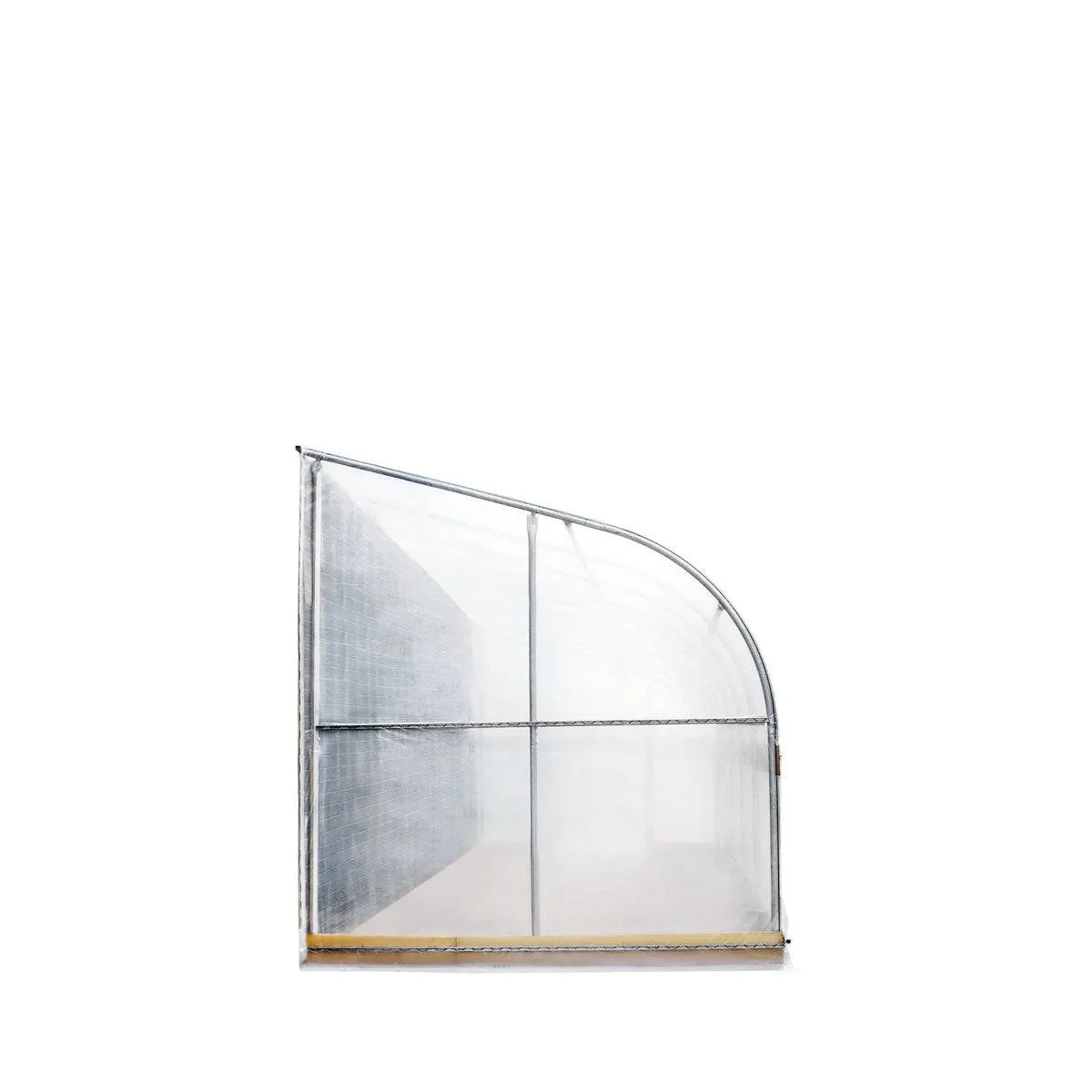 TMG Industrial 10’ x 40’ Lean-To Greenhouse Grow Tent w/6 Mil Clear EVA Plastic Film, Cold Frame, Hand Crank Roll-Up Side, 6-½’ Sidewall, TMG-GHL1040