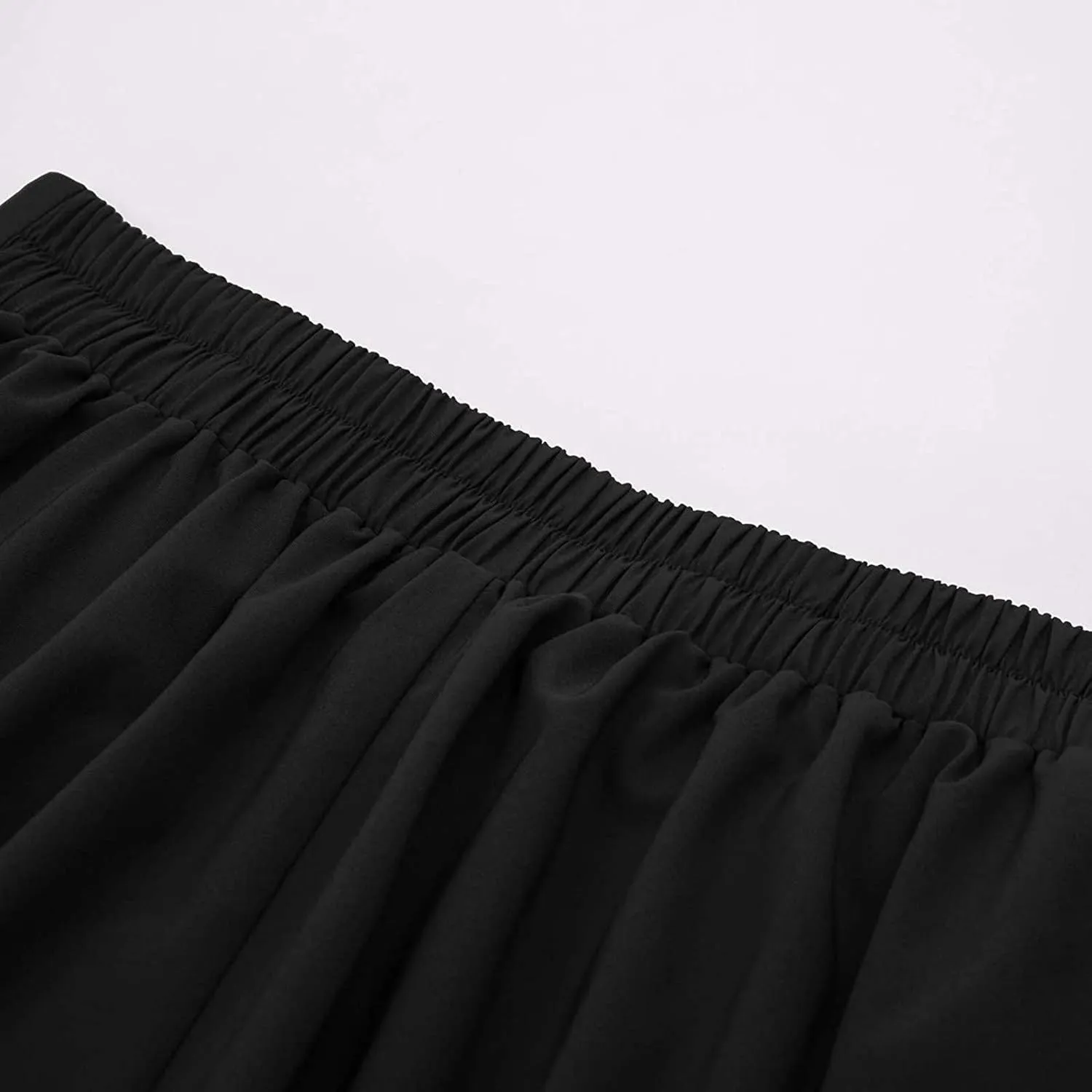 Uillui Womens Gothic Pleated Skirt Vintage 50s Midi Skirt Below the Knee High Waist Button Front Party Casual Flared Skirt