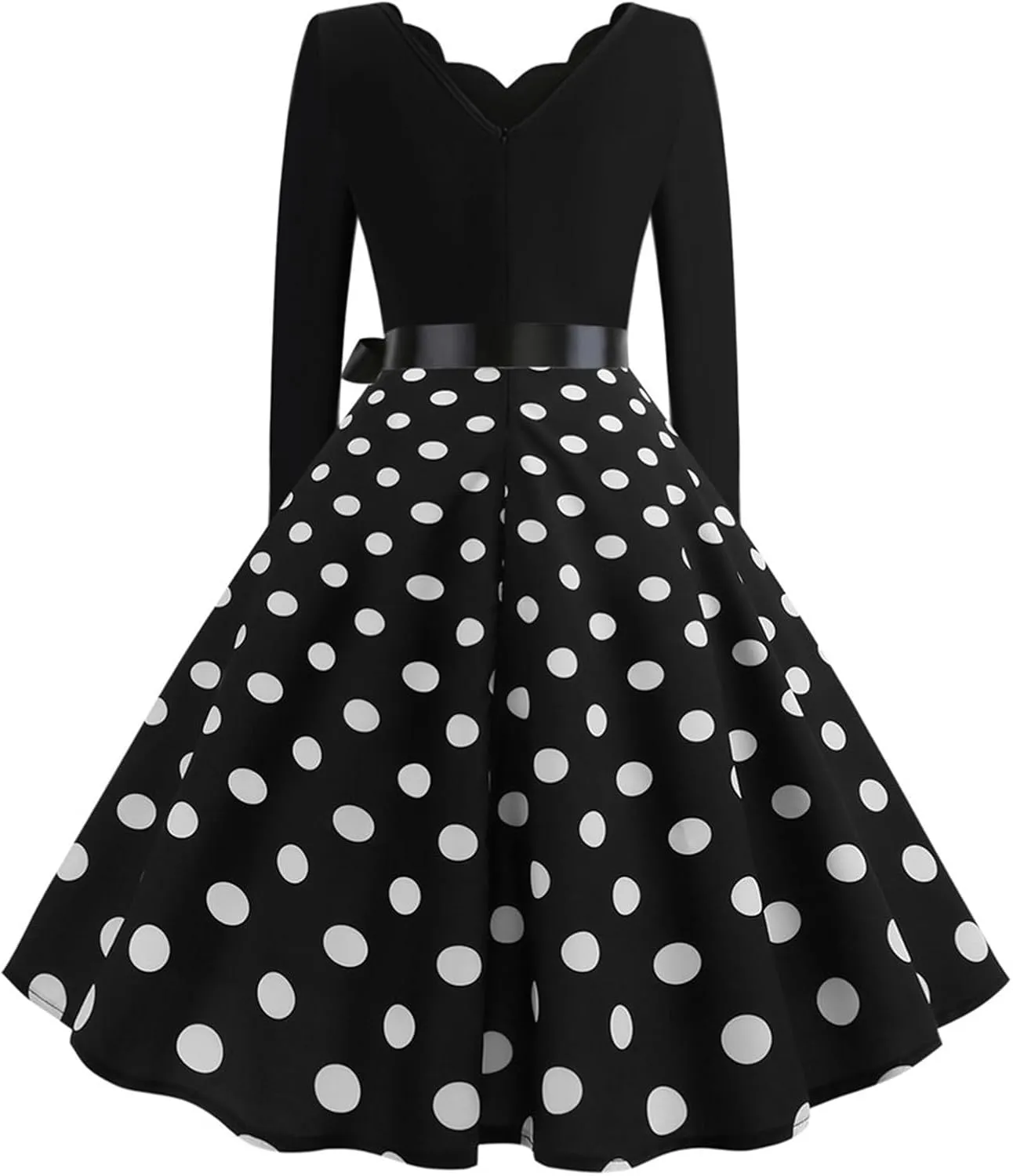 Women Casual Loose Formal Dress Long Sleeved Printed A-Line Midi Dress Plus Size Spring Dresses Church Work Dresses