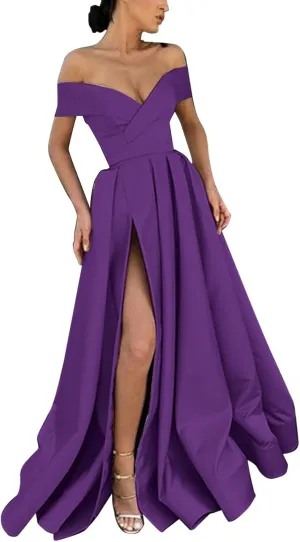 Women Floor Length Cocktail Chiffon Summer Dresses Temperament French Retro Low Cut V Neck Long Dress with High Slit