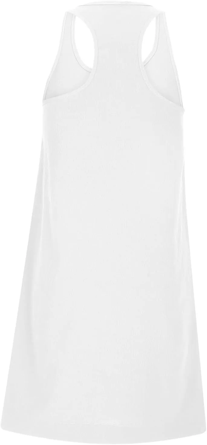 Women Trendy Athletic Dress 2024 Hot Shot Mini Dress Scoop Neck Casual Summer Romper Dresses Tennis Workout Outfits