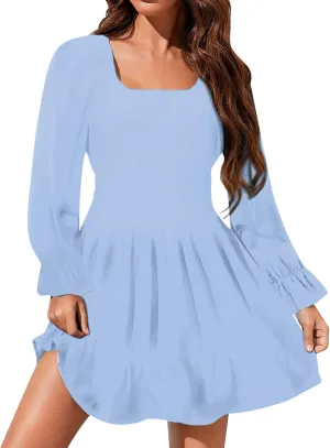 Women's Bohemian Floral Printed Short Sleeve Summer Dress Wrap V Neck Beach Flowy Irregular Hem Slit Midi Dresses