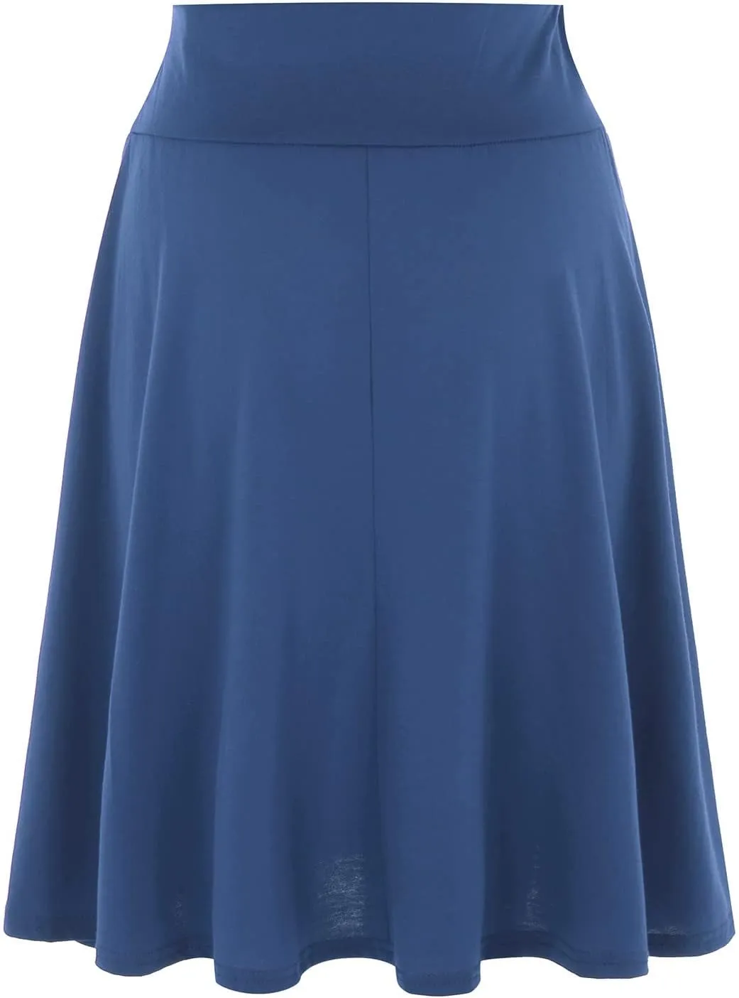 Women's Solid Color Casual High Waist Elastic Half Body Skirt Tulle Table Skirt