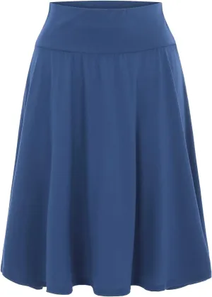 Women's Solid Color Casual High Waist Elastic Half Body Skirt Tulle Table Skirt