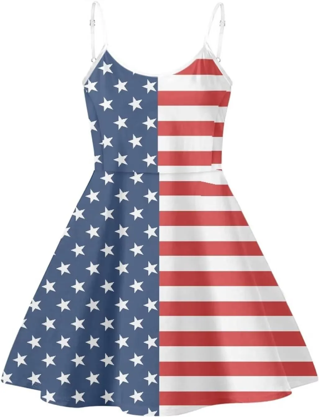Womens Summer Casual Swing Tank Dresses, Beachwear Sleeveless Dresses for Girls