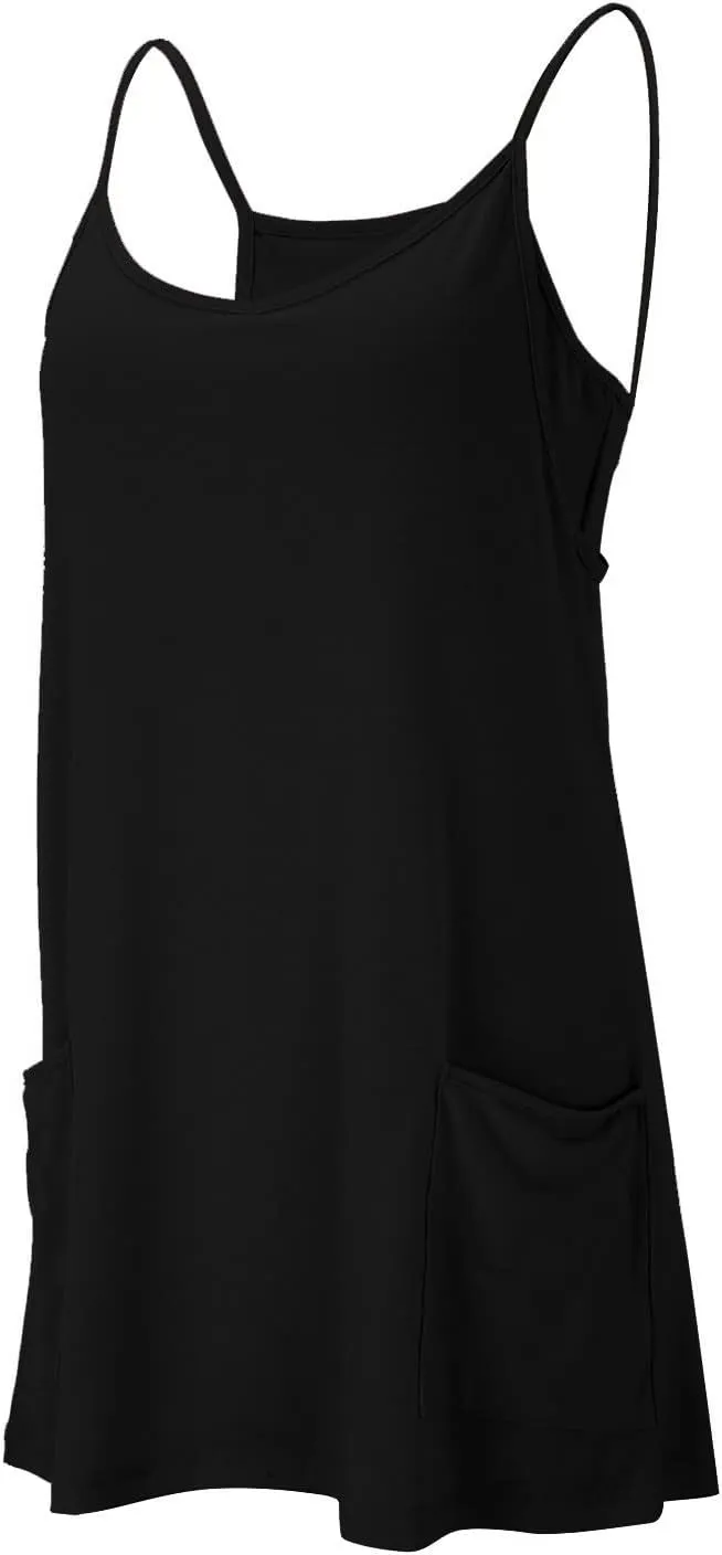 Womens Summer Mini Romper Dresses Workout Tennis Dress Sports Athletic Outfits Built in Shorts Trendy Vacation Dress