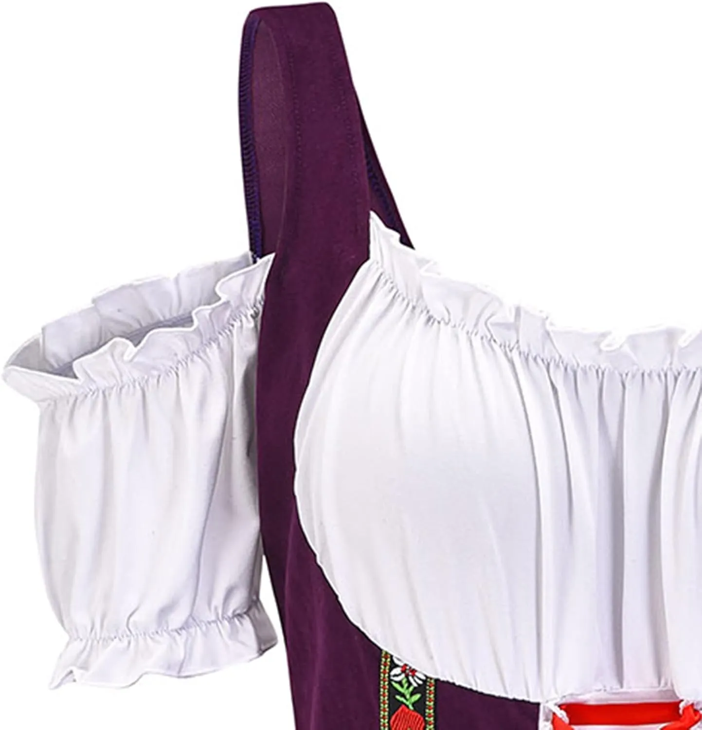 XUNRYAN Oktoberfest Costumes Women German Maid Dress Plus Size Trachten Dirndl Bavarian Dresses Cosplay Outfits Mini Dress